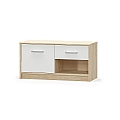 Komoda 1D1S, bílá/dub sonoma, TEYO
