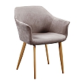 Křeslo, látka taupe / buk, ODOVEL