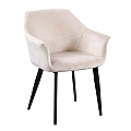 Křeslo, látka béžová / černé nohy, ODOVEL