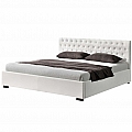 Postel s úložným prostorem, bílá, 160x200, DORLEN 2 New