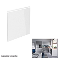 Dvířka na myčku, bílá / šedá extra vysoký lesk HG, 44,6x57, AURORA