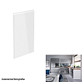 Dvířka na myčku, bílá / šedá extra vysoký lesk HG, 44,6x571,3, AURORA