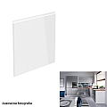 Dvířka na myčku, bílá / šedá extra vysoký lesk HG, 59,6x57, AURORA