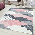 Dětský koberec Bambi 820 pink - Kulatý průměr 160 cm