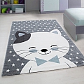 Dětský koberec Kids 550 blue - Kruh 120 cm průměr