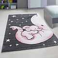 Dětský koberec Kids 560 pink - 120 x 170 cm-SLEVA