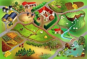 Dětský koberec Farma