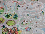 Dětský koberec Hrací koberec Zasněžené město 3003000 - Hrací koberec Zasněžené město 80 x 120 cm