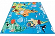 Dětský koberec Torino Kids 233 world map