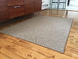 Kusový koberec Nature světle béžová - 100 cm kulatý