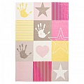 Dětský koberec Stars 411 pink - 120 x 170 cm