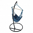 Závěsné houpací křeslo, modrá, NIKOLO NEW