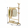 Pojízdný věšák, bambus, šířka 80cm, VIKIR TYP 2