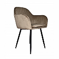 Designové křeslo, šedohnědá Taupe Velvet látka, ZIRKON
