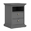 Noční stolek, šedá, PARIS 70302