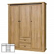 Kombinovaná skříň MZ3, dub grand, LEON