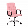 Kancelářské křeslo, růžová ekokůže, RULIS