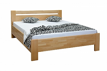 dřevěná postel MATĚJ LUX (MATE LUX) 180 korpus  - bez roštu- BUK 