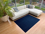 Kusový koberec Eton Lux tmavě modrý