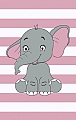 Dětský koberec Kiddo A1087 pink - 80 x 150  cm-SLEVA
