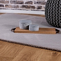 Kusový koberec Cha Cha 535 taupe - Kulatý 80 cm průměr