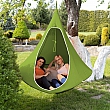 Závěsné houpací křeslo, zelená, KLORIN NEW KIDS CACOON HAMMOCK