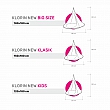Závěsné houpací křeslo, zelená, KLORIN NEW KIDS CACOON HAMMOCK