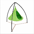 Závěsné houpací křeslo, zelená, KLORIN NEW KIDS CACOON HAMMOCK