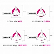 Závěsné houpací křeslo, zelená, KLORIN NEW KIDS CACOON HAMMOCK