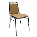 Zasedací stolička, hnědá ekokůže, ZEKI
