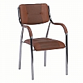 Stohovatelná židle, hnědá, ILHAM