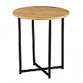 Příruční stolek, dub/černý kov, IMSAR