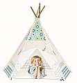 Dětské tepee design tyrkys - Dětské tepee design tyrkys-SLEVA