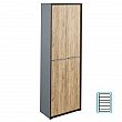 Vysoká skříň s policemi, grafit/dub artisan, RIOMA NEW TYP 05