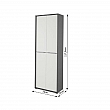Vysoká skříň, grafit/bílá, RIOMA NEW TYP 5