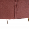Lavice ve stylu Art-deco, růžová Velvet látka / gold chrom-zlatý, NOBLIN