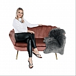 Lavice ve stylu Art-deco, růžová Velvet látka / gold chrom-zlatý, NOBLIN