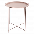 Příruční stolek s odnímatelnou tácem, nude růžová, RENDER