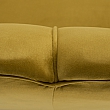 Lavice ve stylu Art-deco, hořčicová Velvet látka / gold chrom-zlatý, NOBLIN