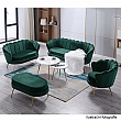 Lavice ve stylu Art-deco, smaragdová Velvet látka / gold chrom-zlatý, NOBLIN