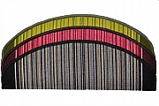 Koberce na schody Carnaby (půlkruh-obdélník) - zelená 24 x 65 cm - SLEVA - 7 ks