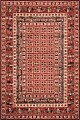 Perský kusový koberec Kashqai 4301/300, červený Pazyryk - Osta