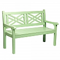 Dřevěná zahradní lavička, neo mint, 124 cm, FABLA