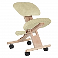 Ergonomická klekačka, krémová/buk, GROCO
