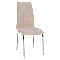 Jídelní židle, béžová Dulux / chrom, GERDA NEW