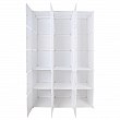 Modulární multifunkční skříň, bílá, ZALVO