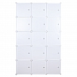 Modulární multifunkční skříň, bílá, ZALVO
