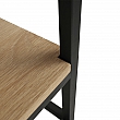 Konferenční stolek, dub světlý / černá, LARON