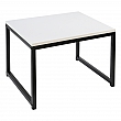Set 2 konferenčních stolků, matná bílá / černá, KASTLER NEW TYP 2