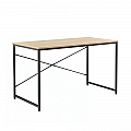 Psací stůl, dub / černá, 100x60 cm, MELLORA